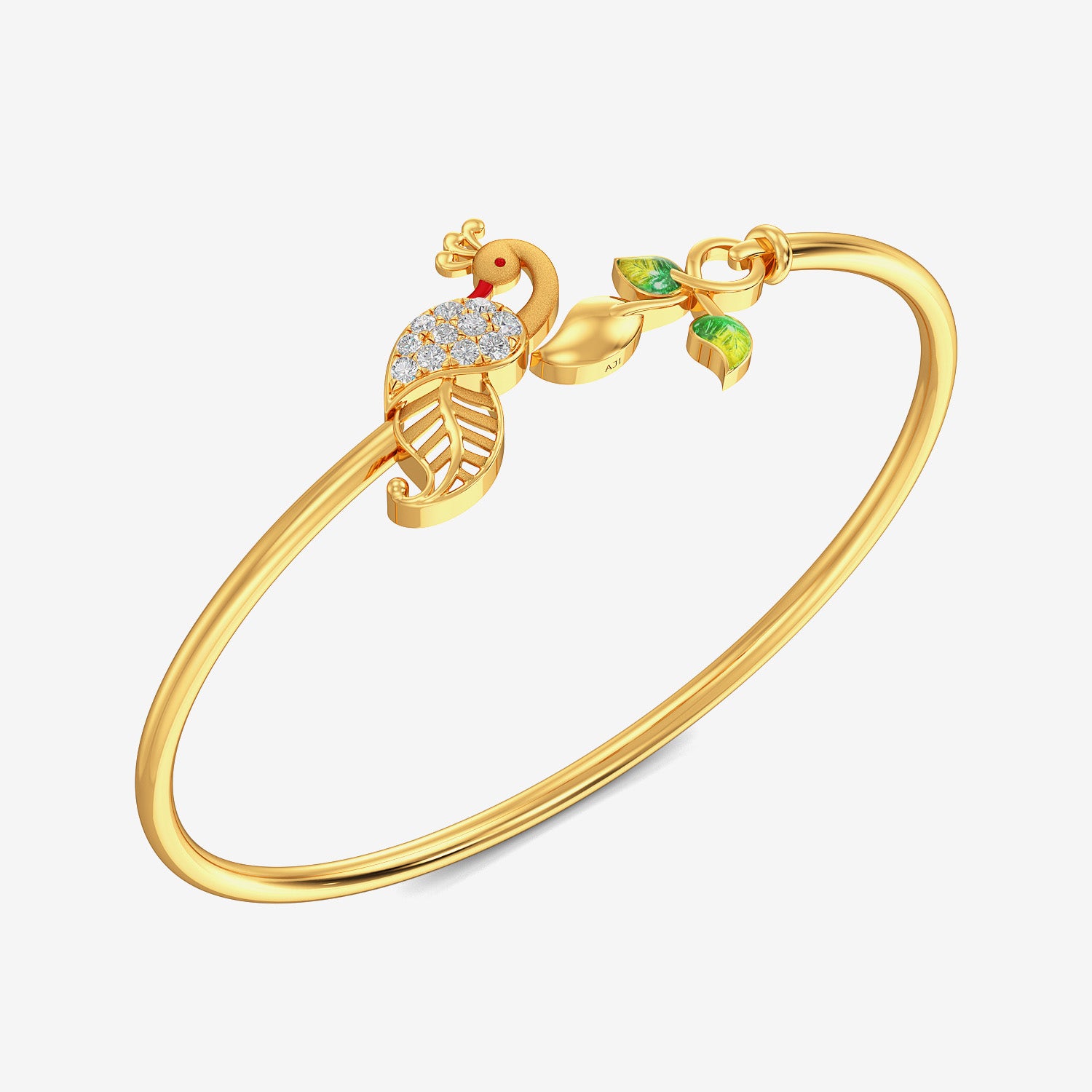 Buy Trendy Peacock Gold Bracelets | GRT Jewellers