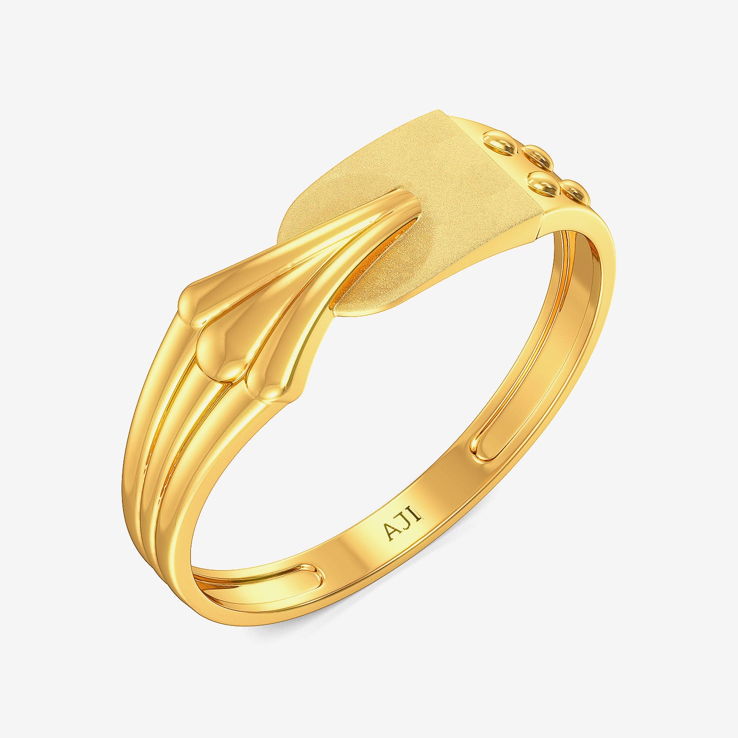 Elegant Stunning Gold Ring for Men-happymobile.vn
